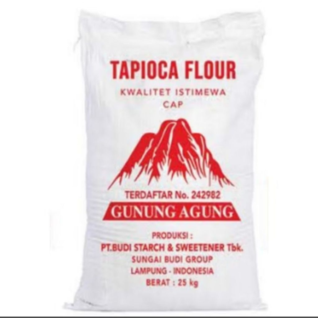 Tepung Tapioka Gunung Agung 25 kg / Sagu Cap Gunung Agung 25 kg Bal / tepung sagu tapioka cap gunung