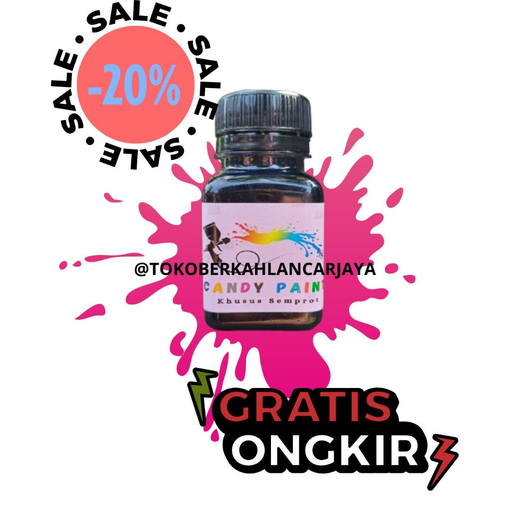 (SEMPROT) 50 ML CANDY PAINT CAT PEWARNA LOGAM CHROME CAT LOGAM CANDY CHROME CANDY PAINT