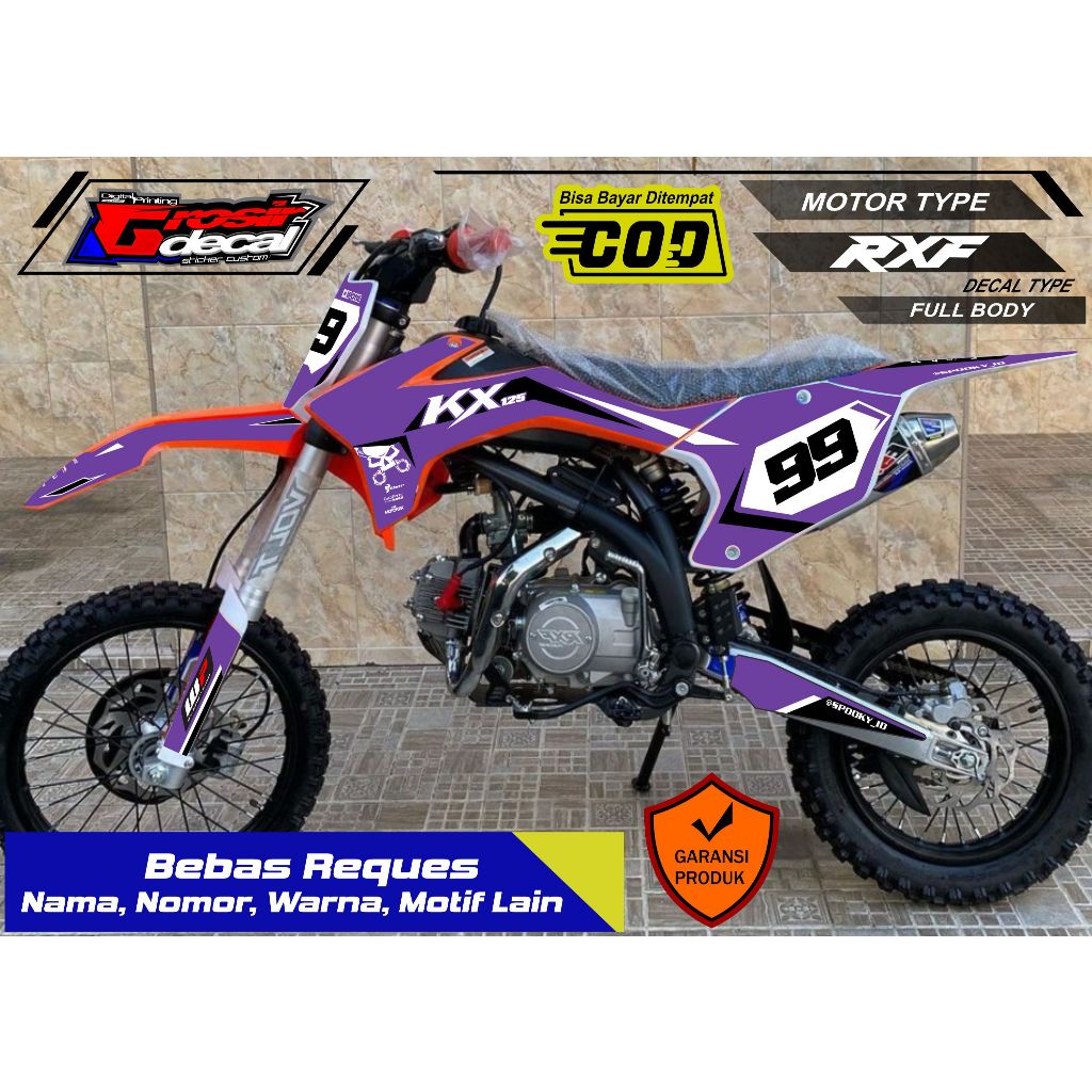 Stiker Striping Trail Mini RXF 50cc RXF 110cc RXF 125cc Full Body Free Custom