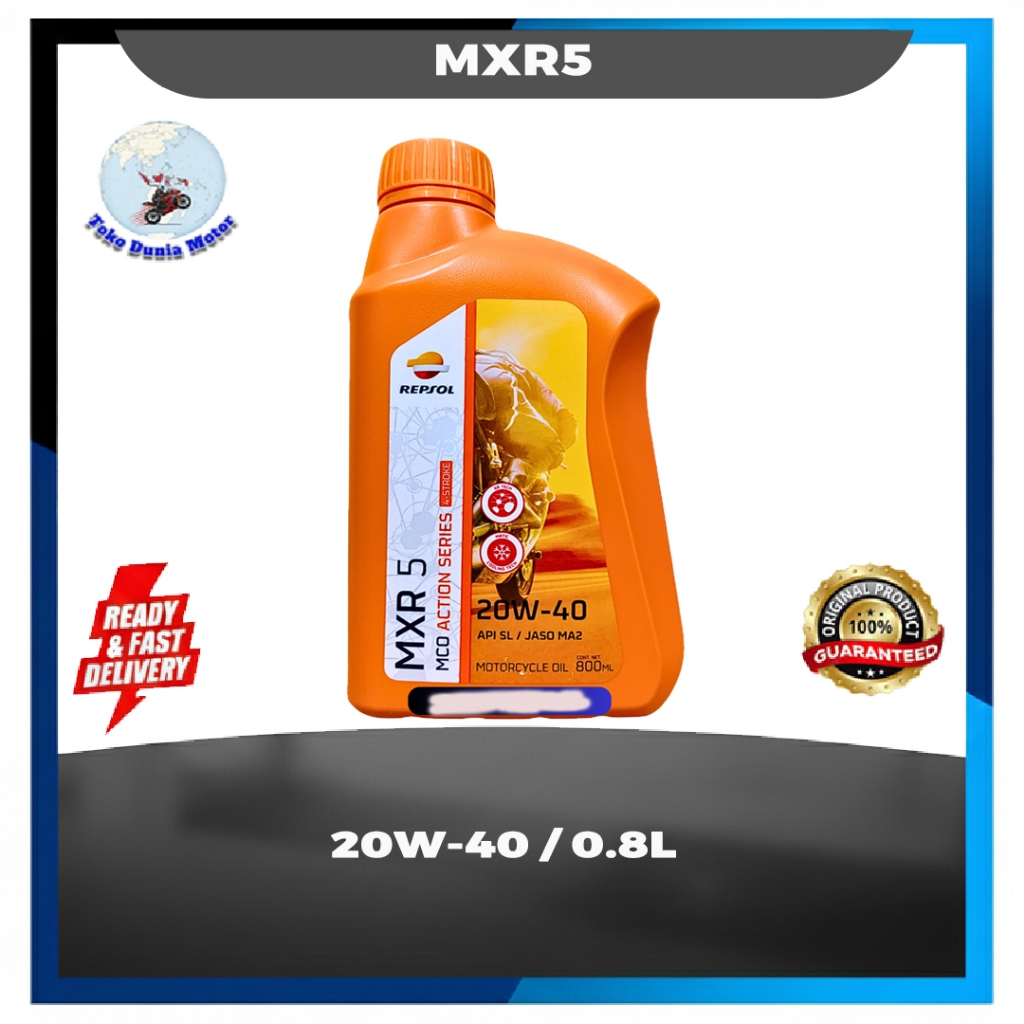 OLI MESIN MOTOR REPSOL MXR5 / MXR 5 20W-40 800 ML