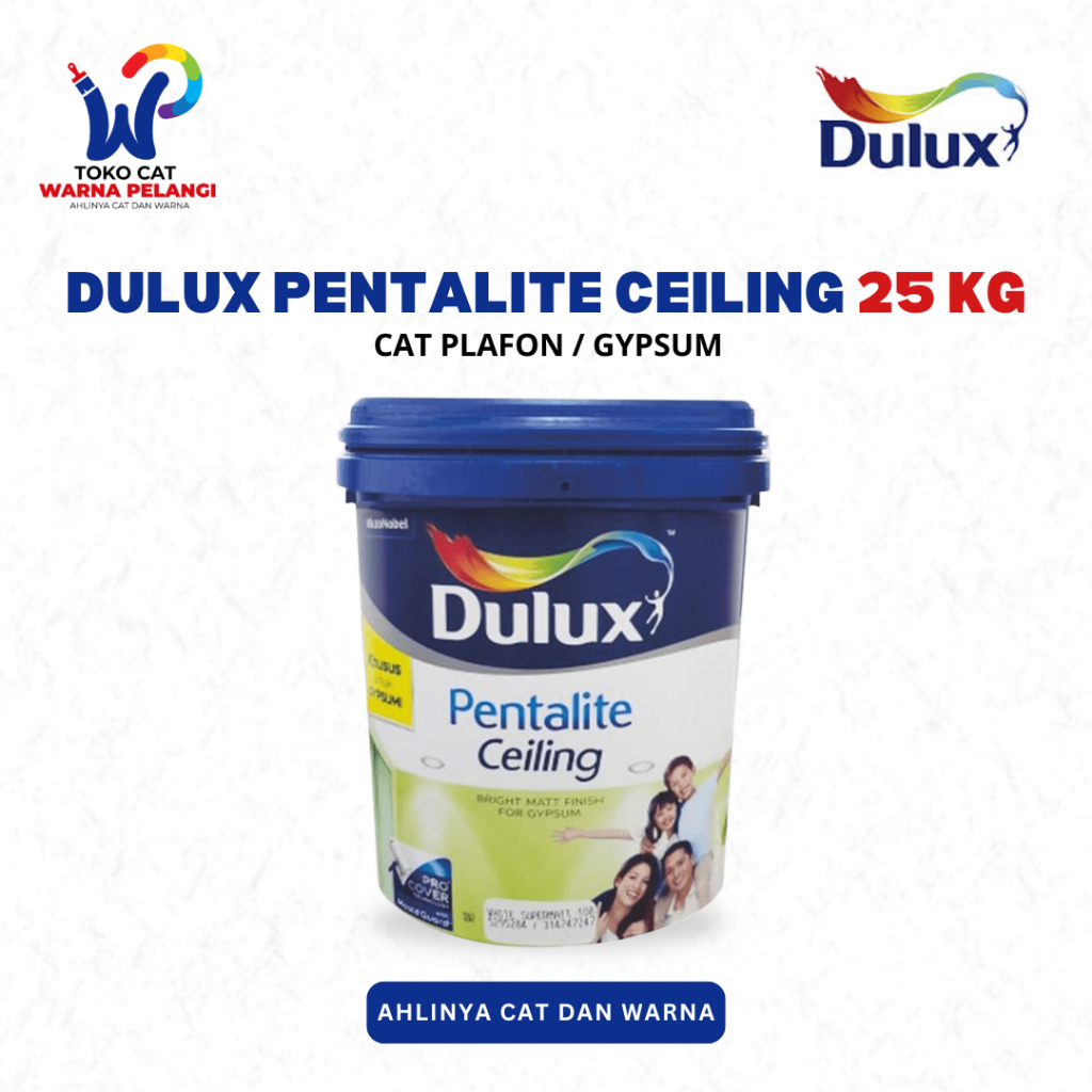 Dulux Pentalite Ceiling 25 Kg | Cat Dulux Khusus Plafon / Gypsum 25 Kg