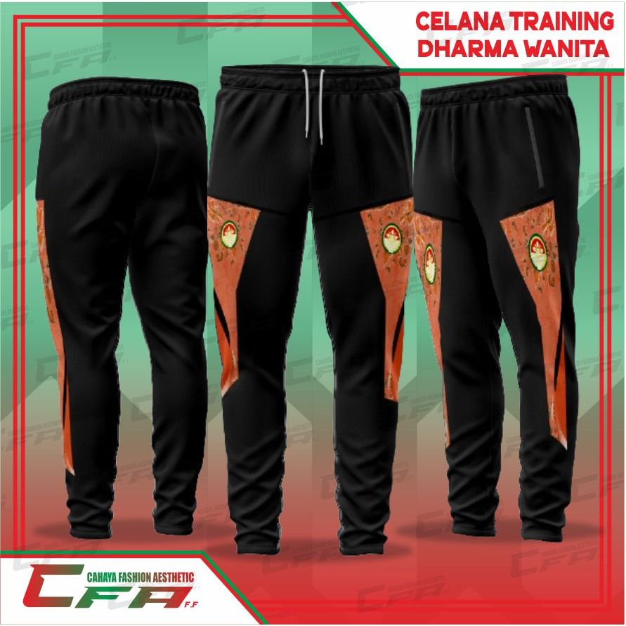 CFA CELANA TRAINING PANJANG DHARMA WANITA BAHAN DIADORA STRETCH PREMIUM CELANA OLAHRAGA SPORTY UNISE