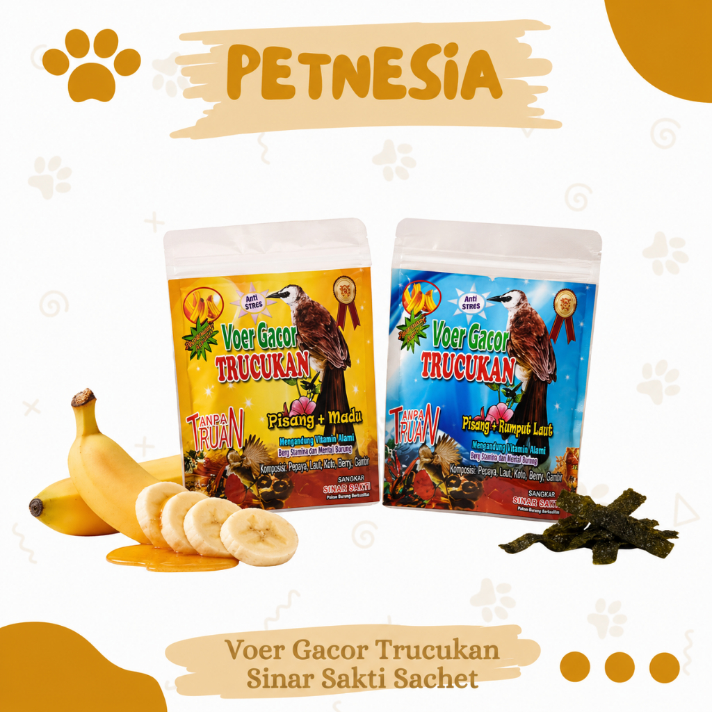 Voer Gacor Trucukan Sinar Sakti Sachet ±150 gram Blitar - Jawa Timur