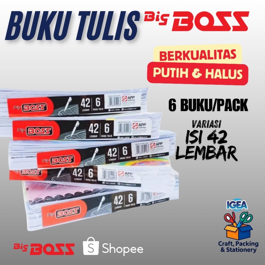 Buku Tulis Big Boss / Boxy 6 BUKU (1 Pack)