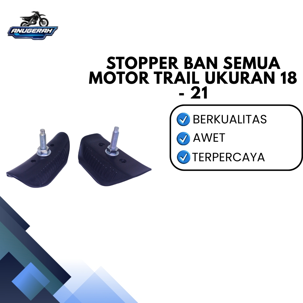 Stopper Ban/ Pengaman Ban Dalam Trail 18 - 21 dengan Model Karet Sintetis Set Giant Lokal Produk