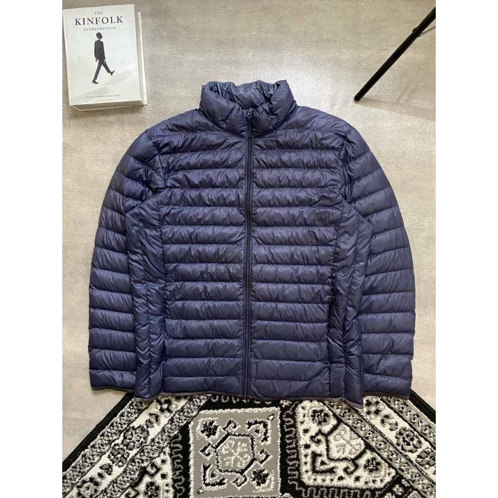 Ultra Light Down Jacket Navy Packable