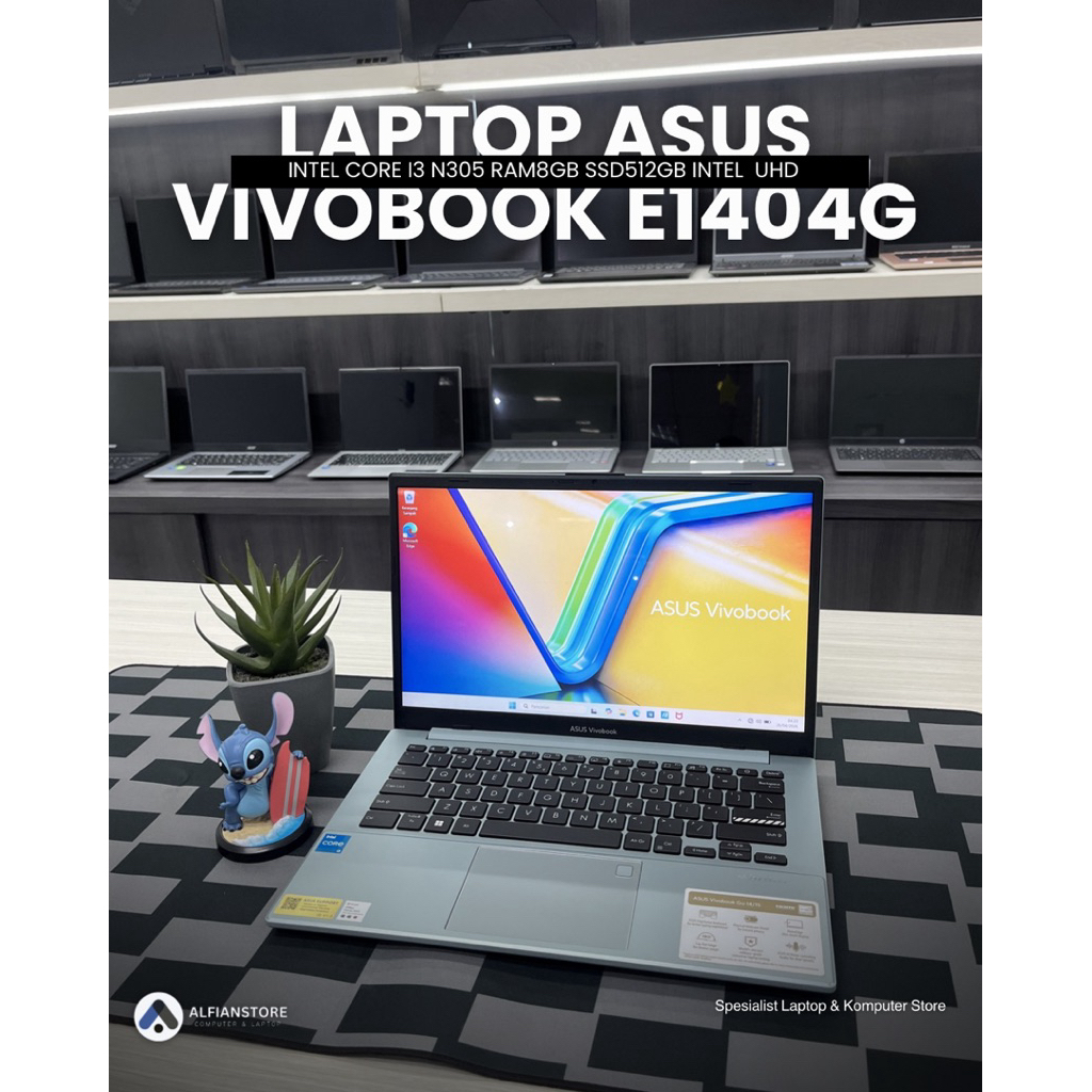 LAPTOP ASUS VIVOBOOK E1404G INTEL CORE I3 N305 RAM8GB SSD512GB