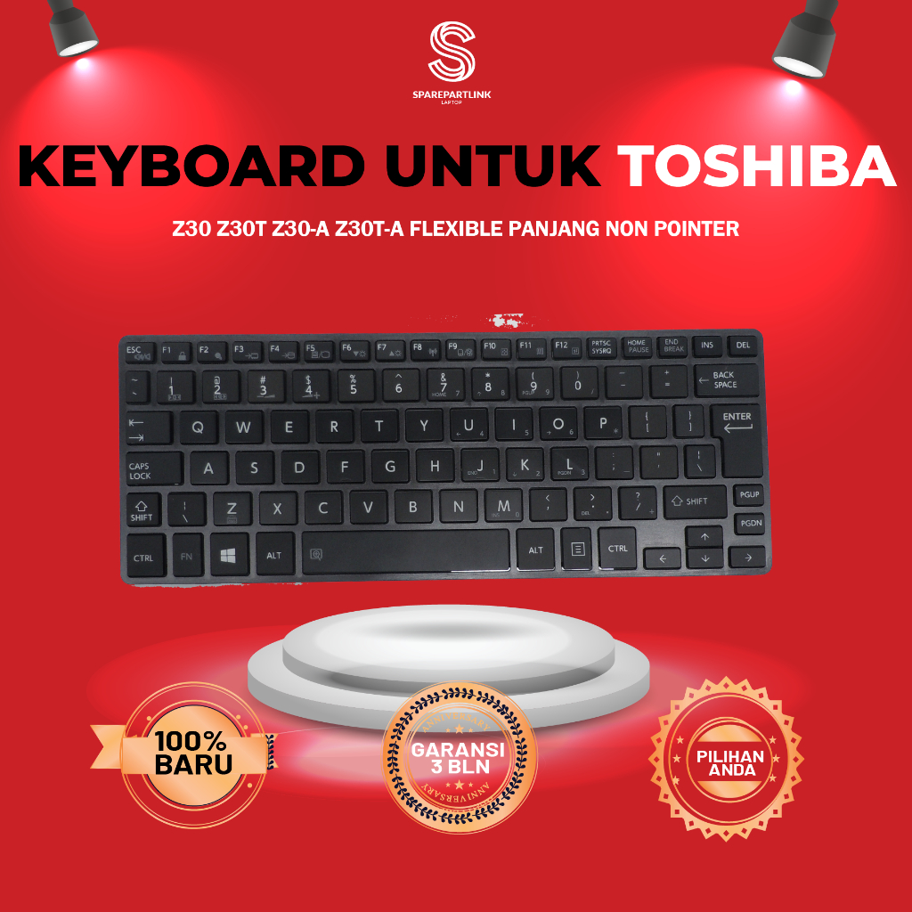 Keyboard Toshiba Z30T Z30 Z30-A Non Pointer Flexible Panjang