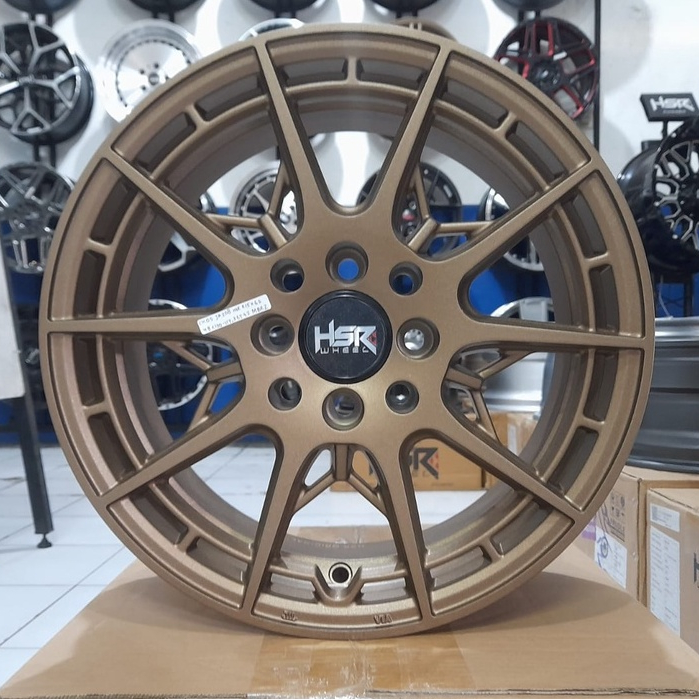 Velg hsr r15 hsr ck05 velg ring 15 brio jaz mobilio sigra avanza warna bronze lebar 6,5