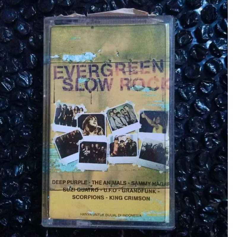 Kaset Evergreen Slow Rock/Deep Purple, Scorpions, King Crimson, UFO Suzi Quatro etc (Mulus)