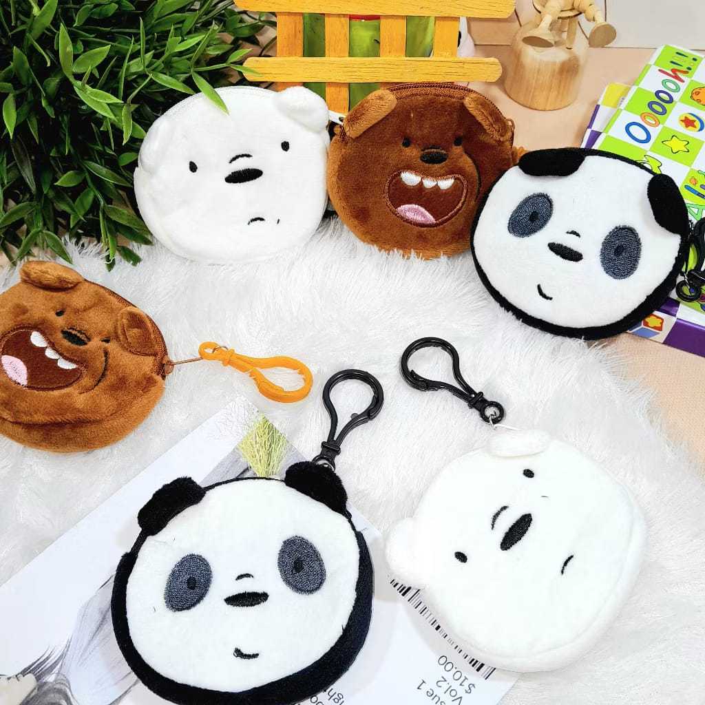 POUCH WE BARE BEAR DOMPET WBB KAIN TERMURAH BERKUALITAS IMUT LUCU IMPORT HARGA GROSIR DOMPET TOP
