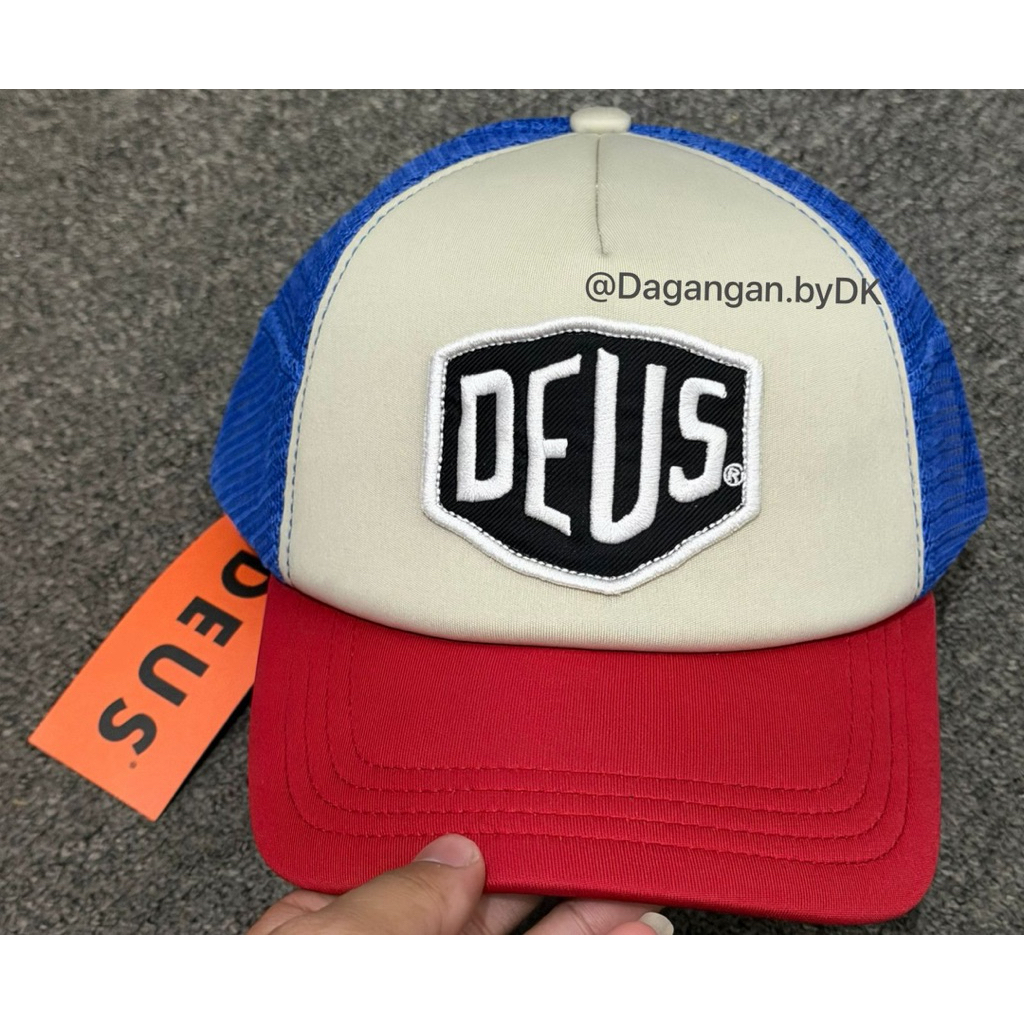 Topi Deus Ex Machina Cap Original 100% White Red