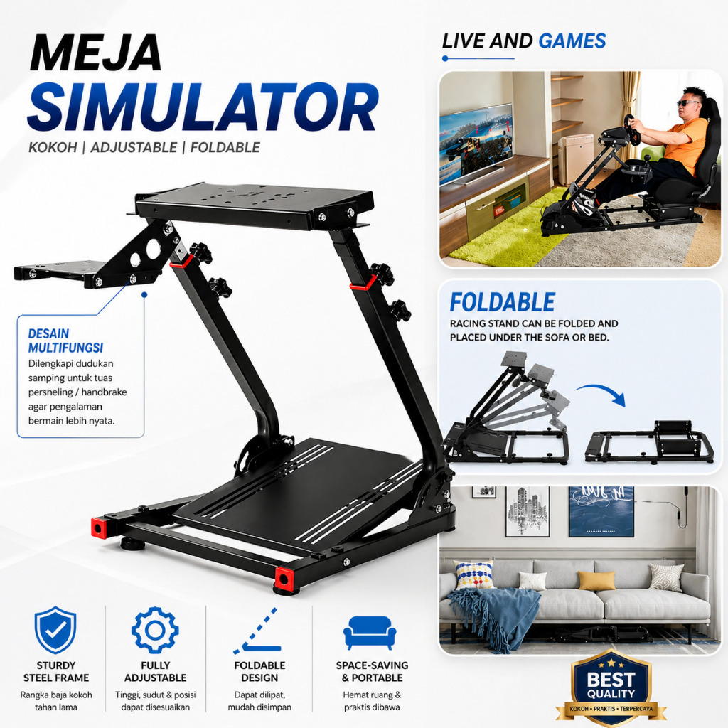 Meja Simulator Meja Balap Racing Simulator Racing Cockpit Game Balap