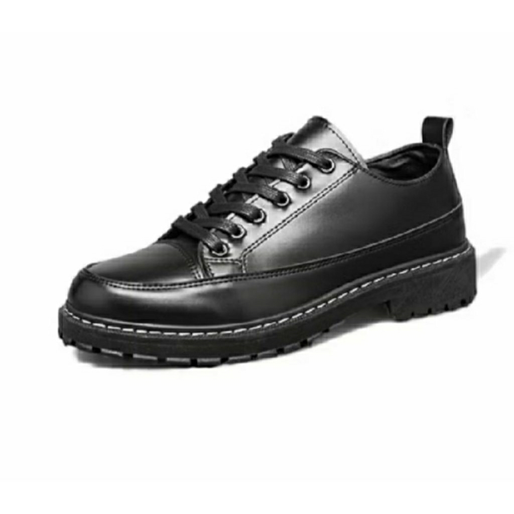 Sepatu pria hitam Formal  Docmart kulit casual sepatu kerja sekolah