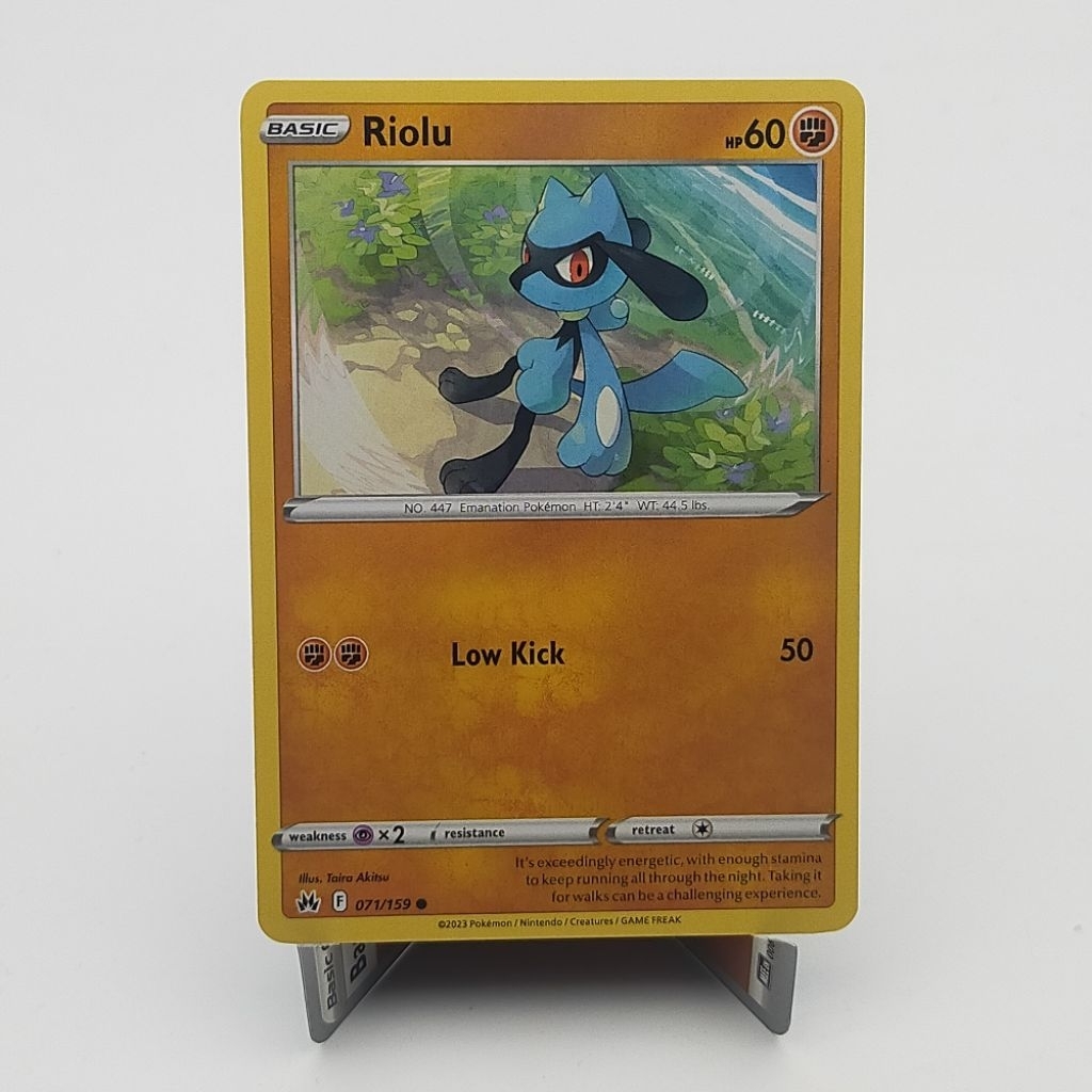 Kartu TCG Pokemon EN Original Riolu CRZ Crown Zenith 071/159