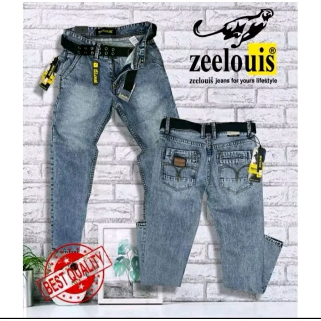 Celana Jeans zeelouis pria kekinian/celana zeelouis  pria /zee louis official store/zee louis jeans/