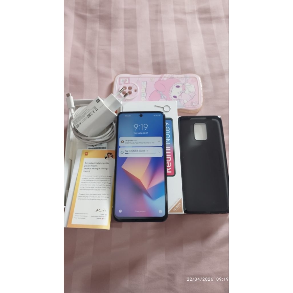 HP Redmi Note 9 Pro 8/128GB Xiaomi Interstellar Grey – Bekas Mulus Fullset, Normal Siap Pakai