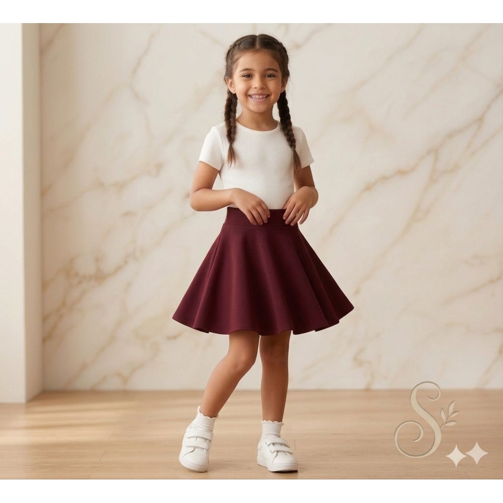 Rok Pendek Anak Rok Anak Rok Anak Mini  KOREAN STYLE Jersey Peremium