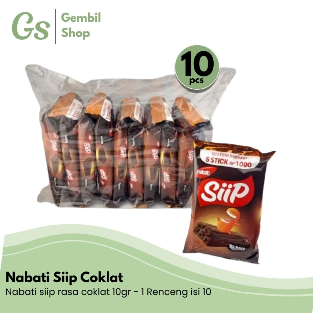 Nabati Siip Cokelat 10pcs @10gr