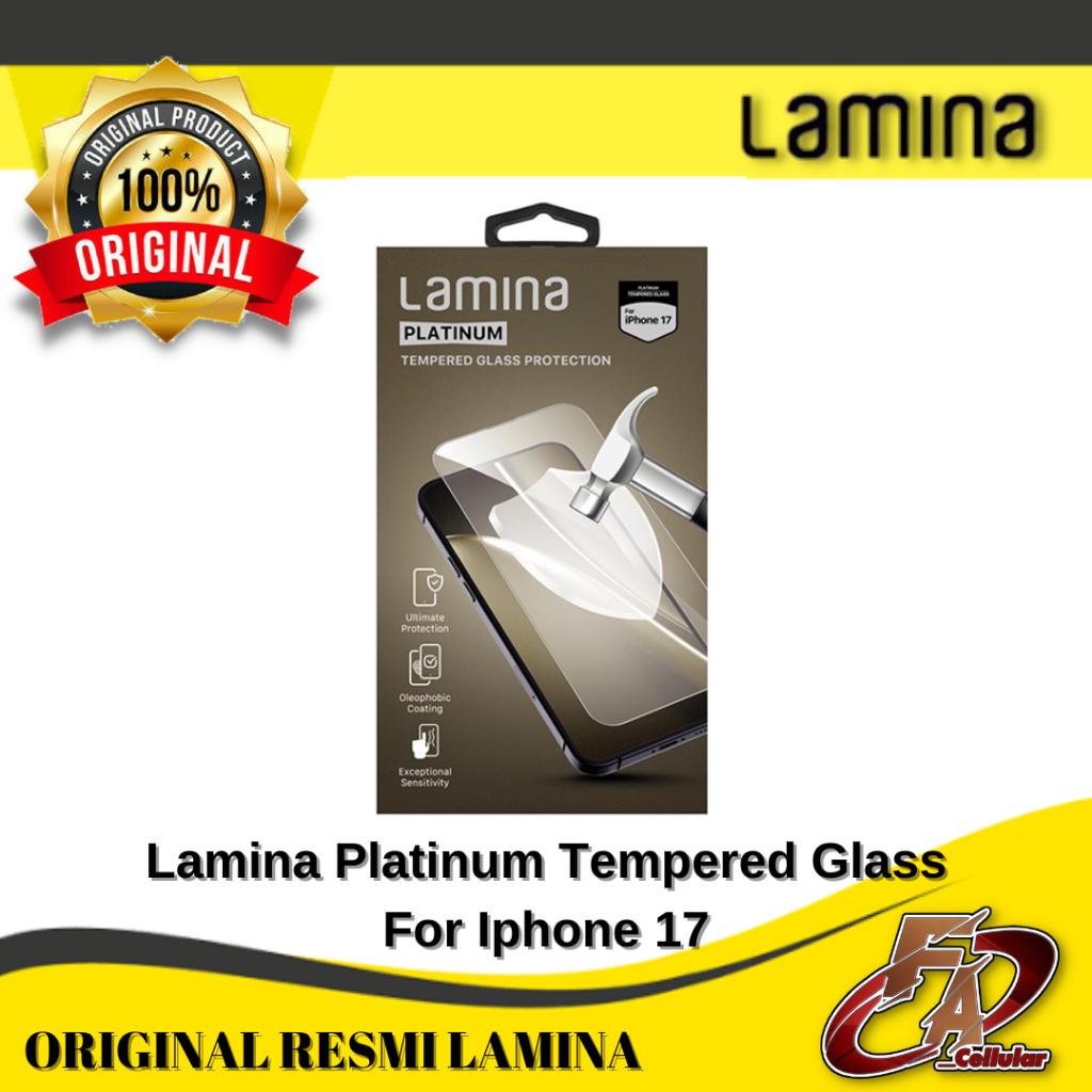 Lamina Platinum Tempered Glass For Iphone 17 - Original Lamina
