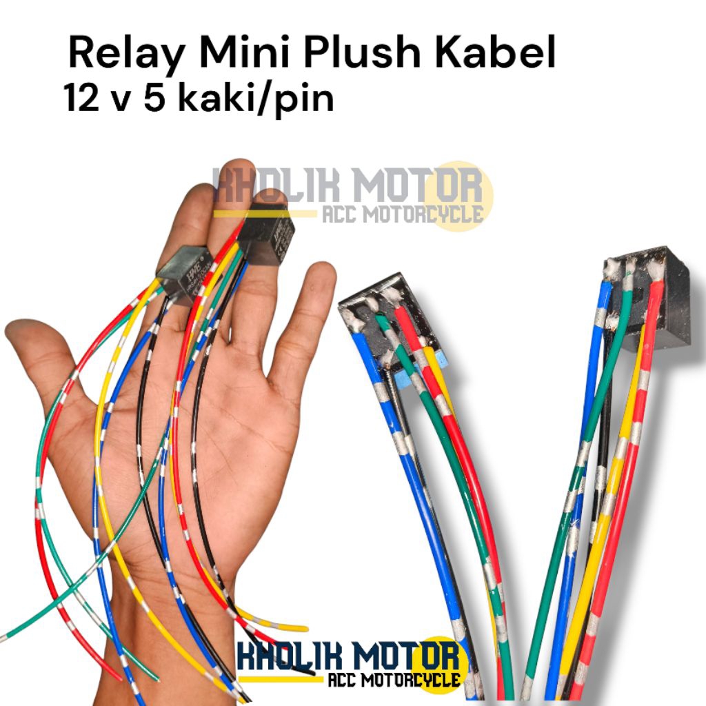 Relay mini 5 kaki 5 pin 12 Volt | Relay 5 pin mini