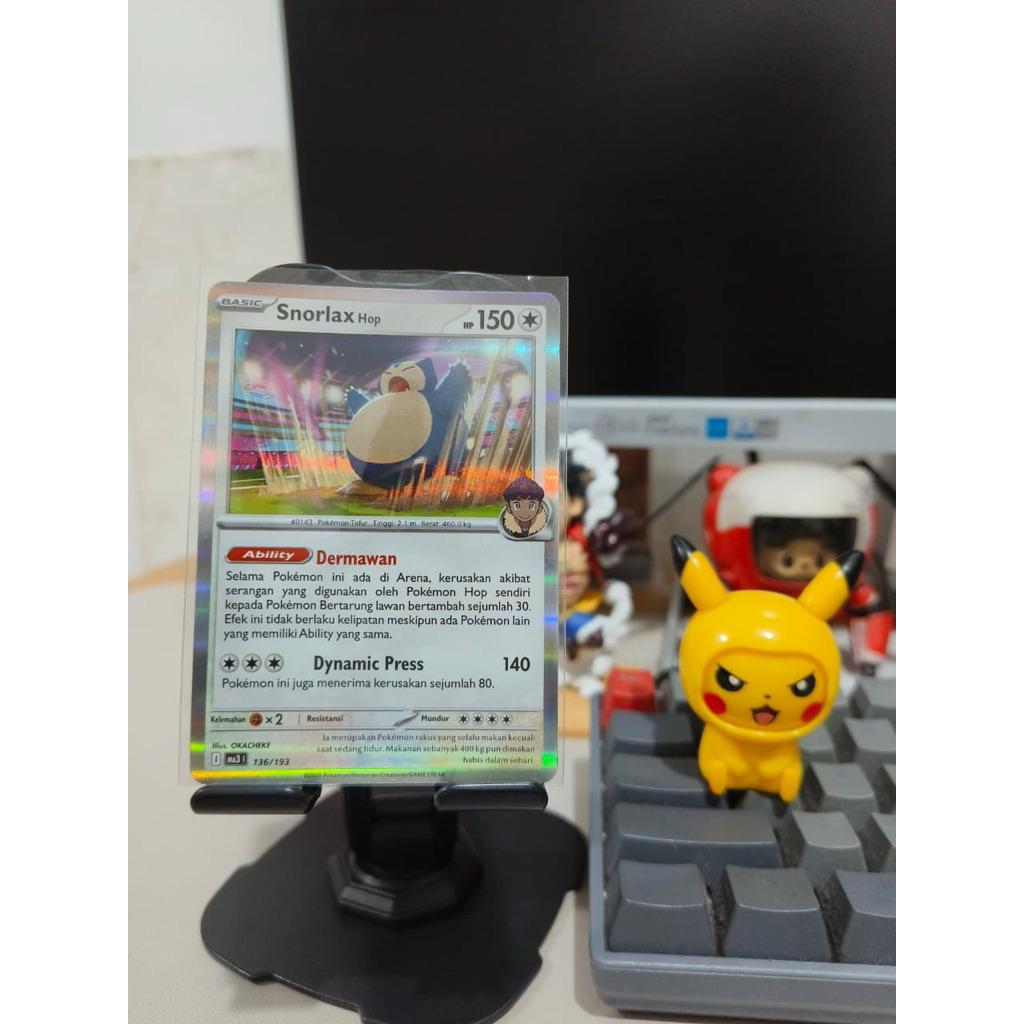 Snorlax Holo - MA3 136/193 - Kartu Pokemon indonesia jepang japan