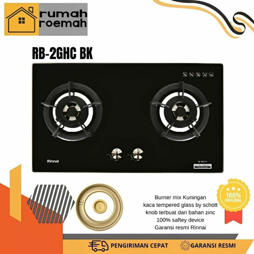 Kompor Tanam Rinnai RB-2GHC BK