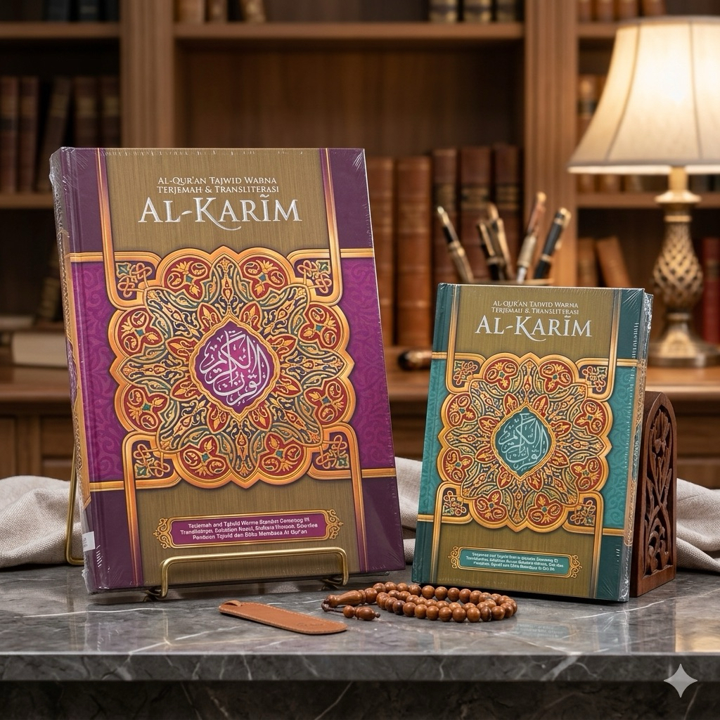 Al Qur’an Terjemah Al Karim Transliterasi Latin Tajwid Warna Ukuran Besar dan Kecil