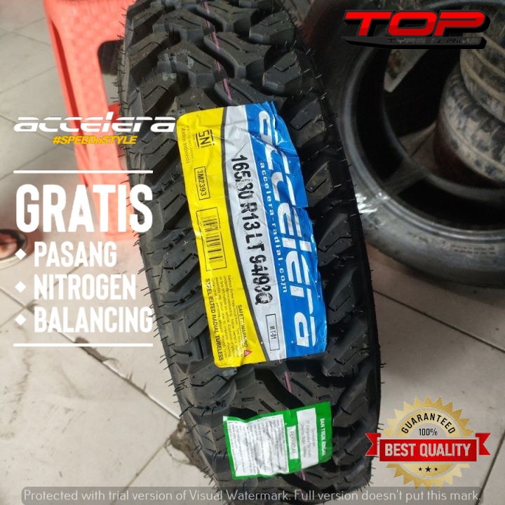 Ban mobil kembang pacul ring13 untuk mobil offroad accelera m/t 165/80 R13