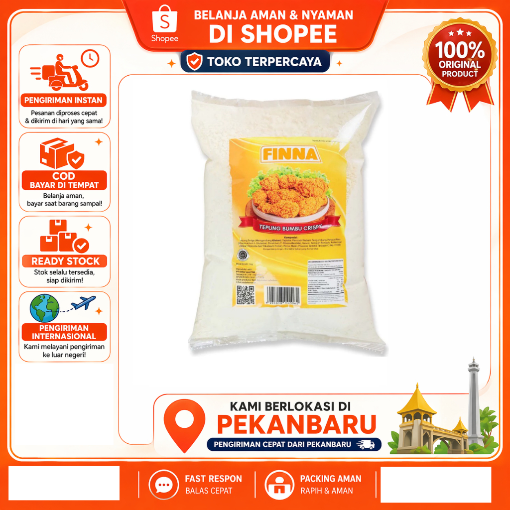 [SDW] pekanbaru/1 kg Finna Tepung Bumbu Crispy - Untuk Ayam Goreng KFC