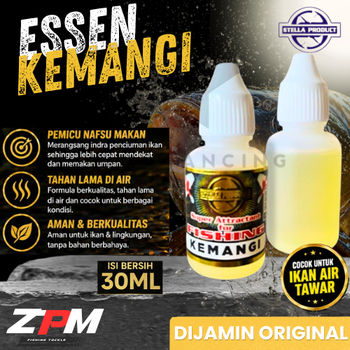 Essen Pancing Kemangi 30ml Aroma Herbal Segar Pemicu Makan Ikan Mas Patin Nila