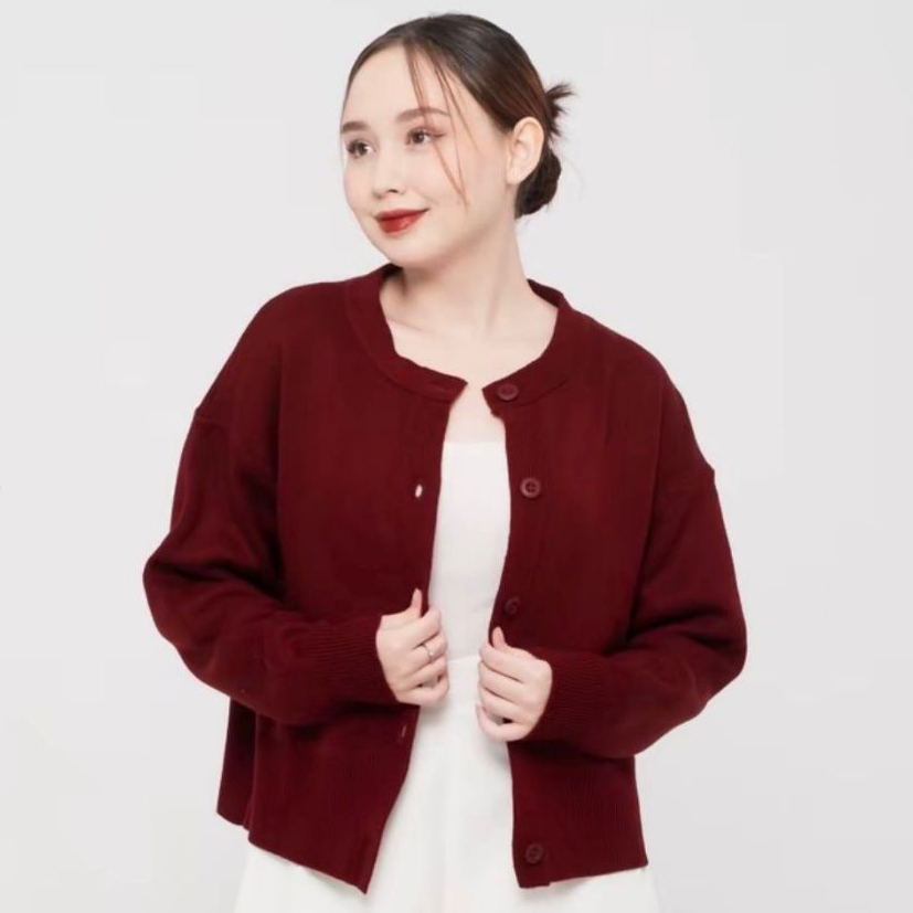 Meera Cardigan Rajut Wanita Korean Style Knit Premium