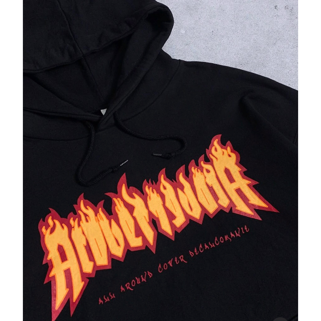 Hoodie Acover Flame Black