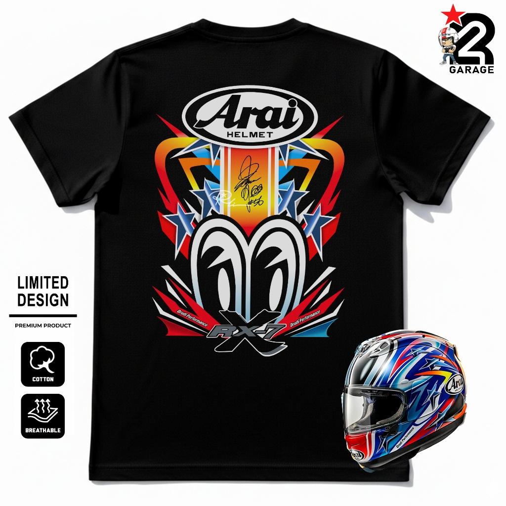 RACELINE | Kaos Premium Pria Wanita Bahan Combed 24s Tshirt Motor Racing Unisex Baju Lengan Pendek P