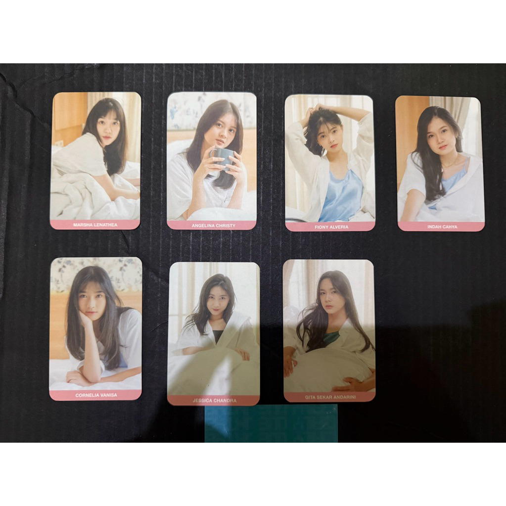 Photocard Morning Call JKT48 Marsha Christy Fiony Indah Oniel Jessi Gita