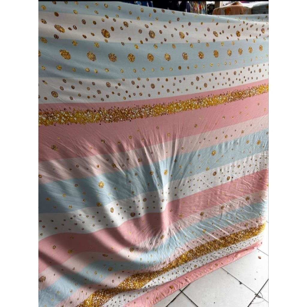 [ 0.5 Meter ] Kain Katun Rayon Motif Viscose Premium import Terbaru _Kain Rayon Eceran_Kain Rayon Pr