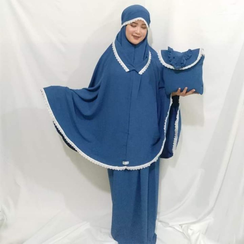 mukena lesti mukena dewasa mukena renda mukena remaja mukena resleting mukena traveling