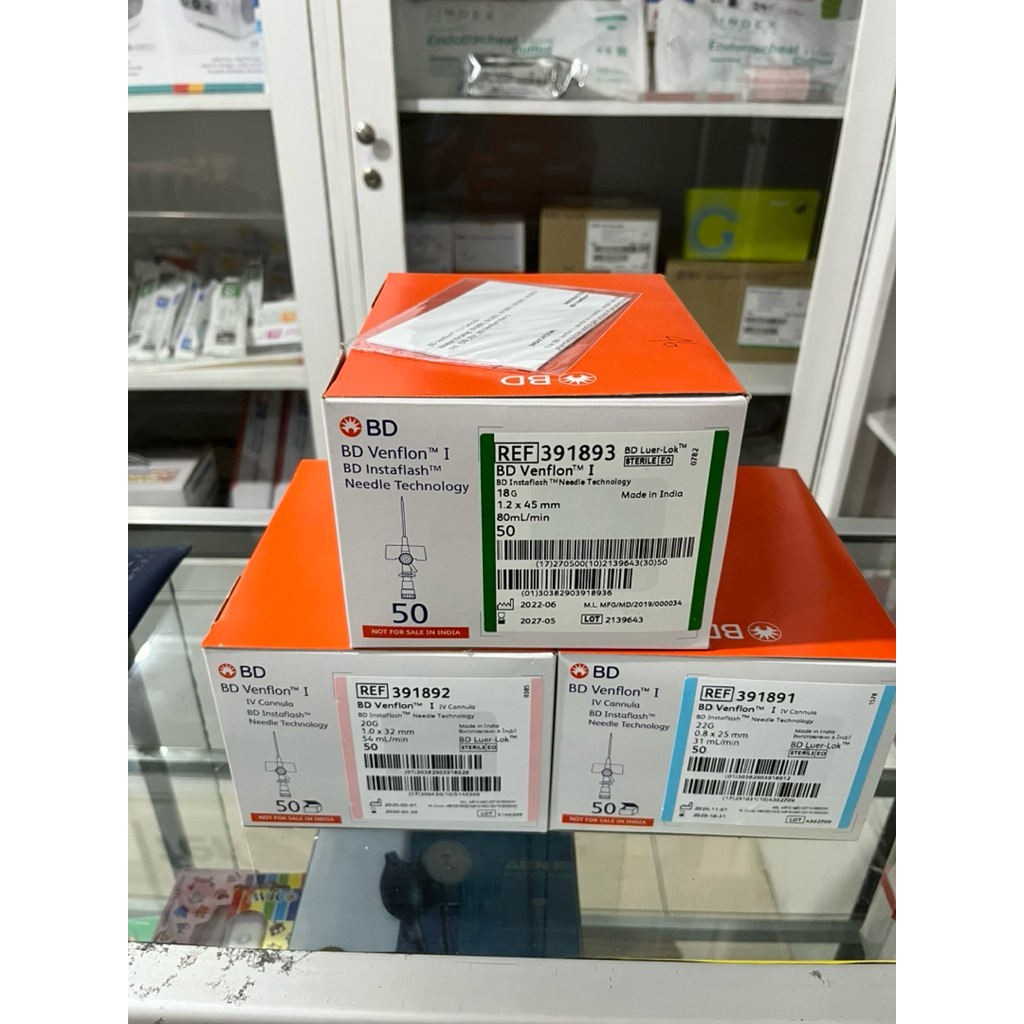 Venflon BD 18/20/22 Harga/Box