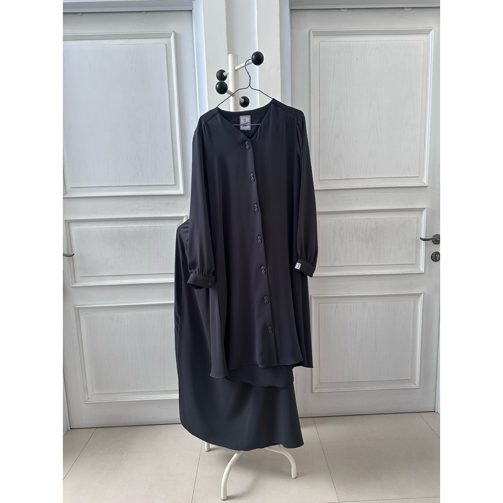 Elmadina Abaya JAKSET DARK GREY