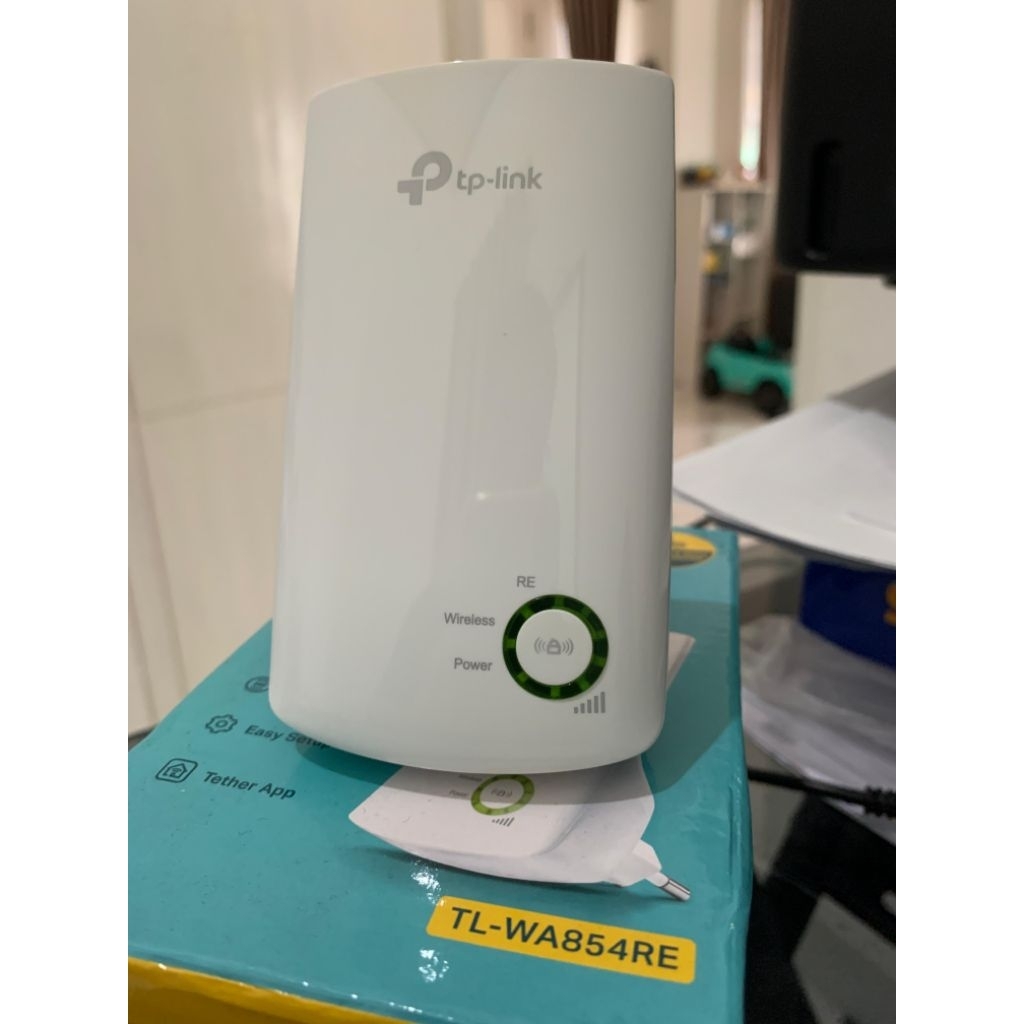 TP-Link WA854RE N300 Wifi Extender (Penangkap Signal) Preloved Muluss fullset