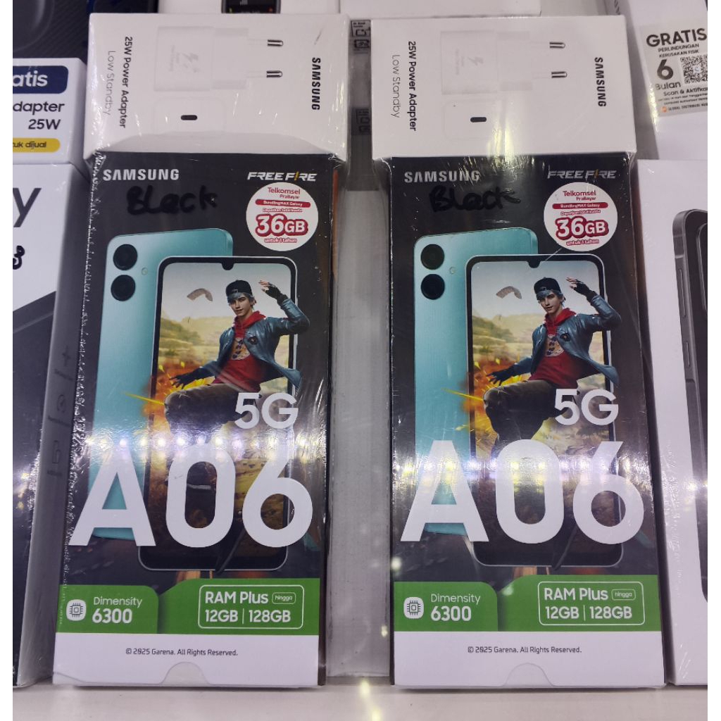 Samsung Galaxy A06 5G 6GB+128GB Black BNIB Garansi Resmi SEIN