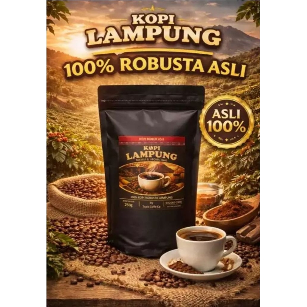 Robusta Kopi bubuk LAMPUNG 100% asli Premium