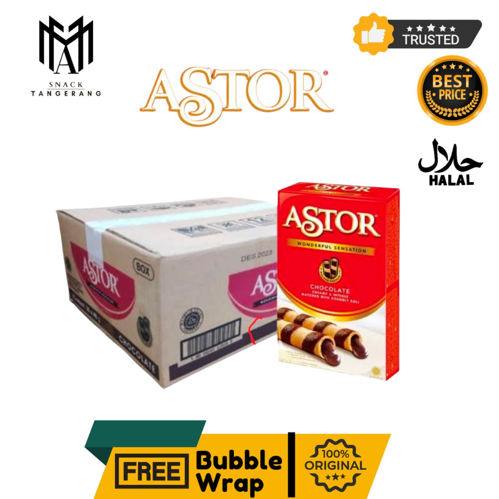 Astor Wafer Stick Double Chocolate 40 Gr [1 DUS ISI 36 BOX]