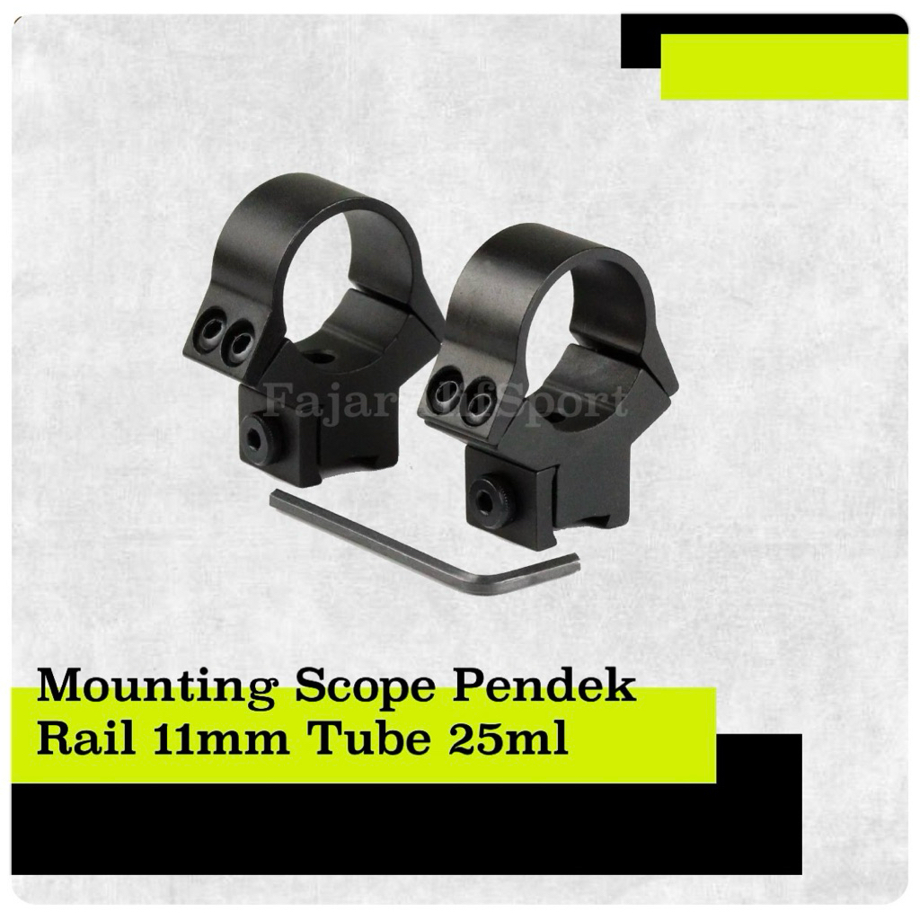 Mounting teleskop mount scope adapter dudukan telecope mounting scope rail 11mm Tube 25mm