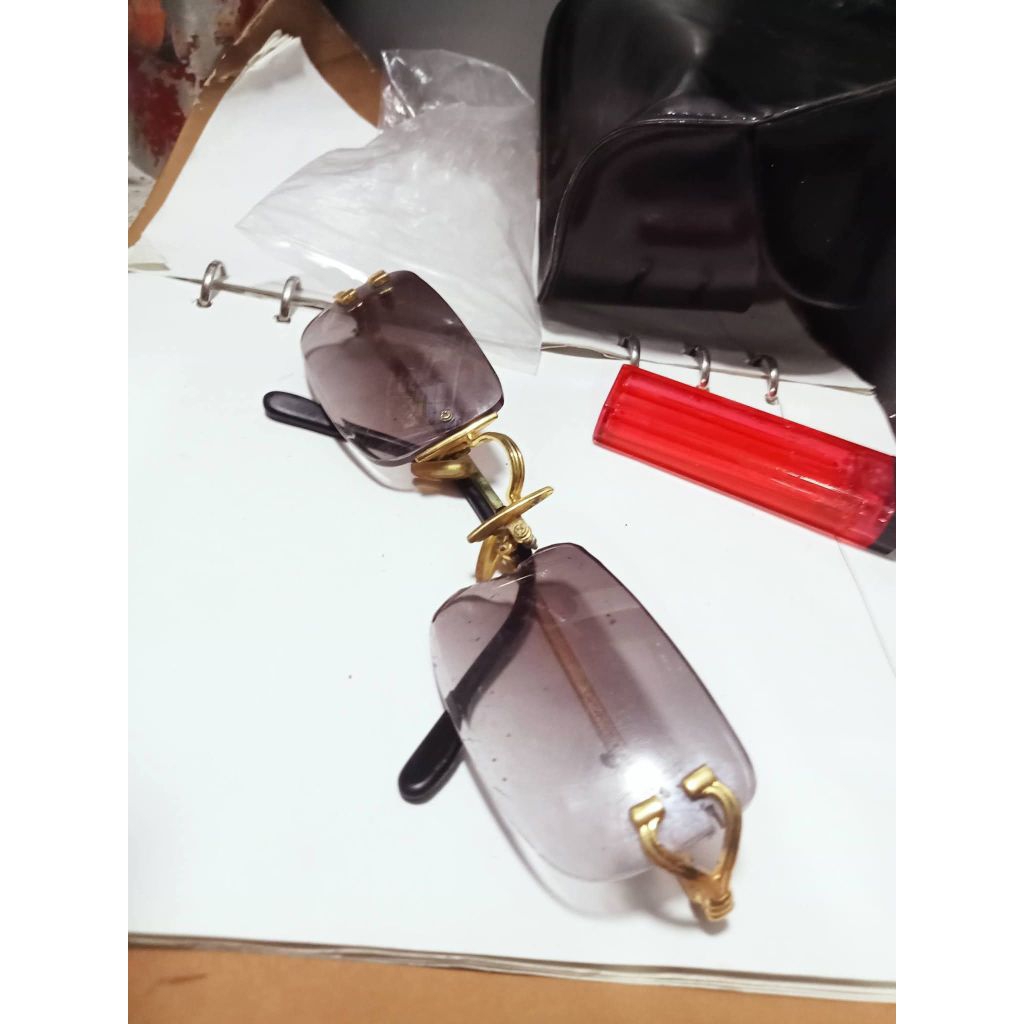 frame kacamata Cartier Rimless preloved