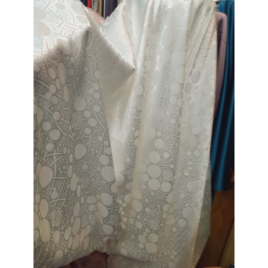 (COD) BAHAN KAIN JAGUAR SILK PREMIUM // JAGUAR MOTIF MAWAR