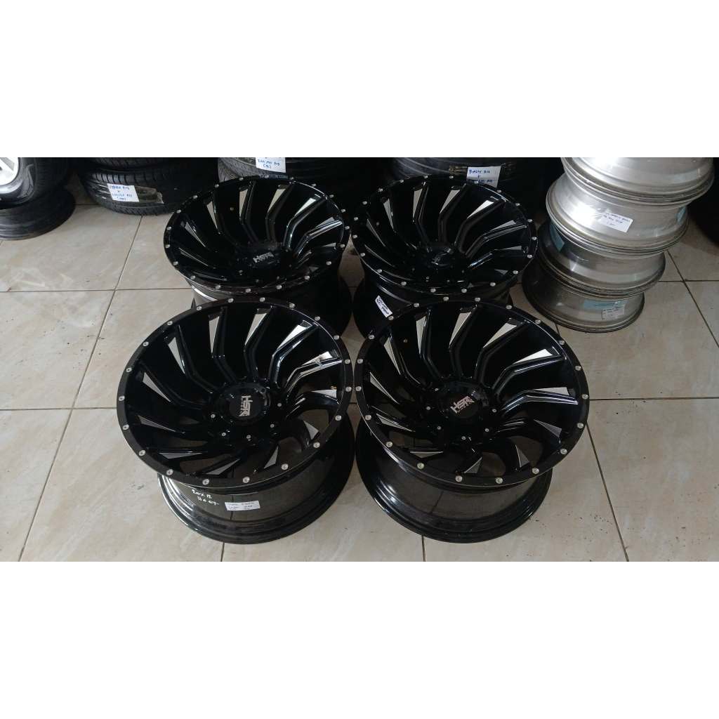 Velg mobil racing Hsr Fg Lebong r20 lebar 12 pcd 6x139 ET44