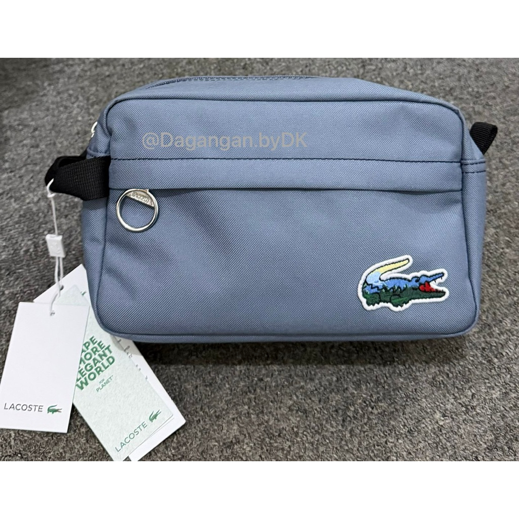 Tas Lacoste Organizer Clutch Lacoste Bag Original 100% Soft Blue (Limited)