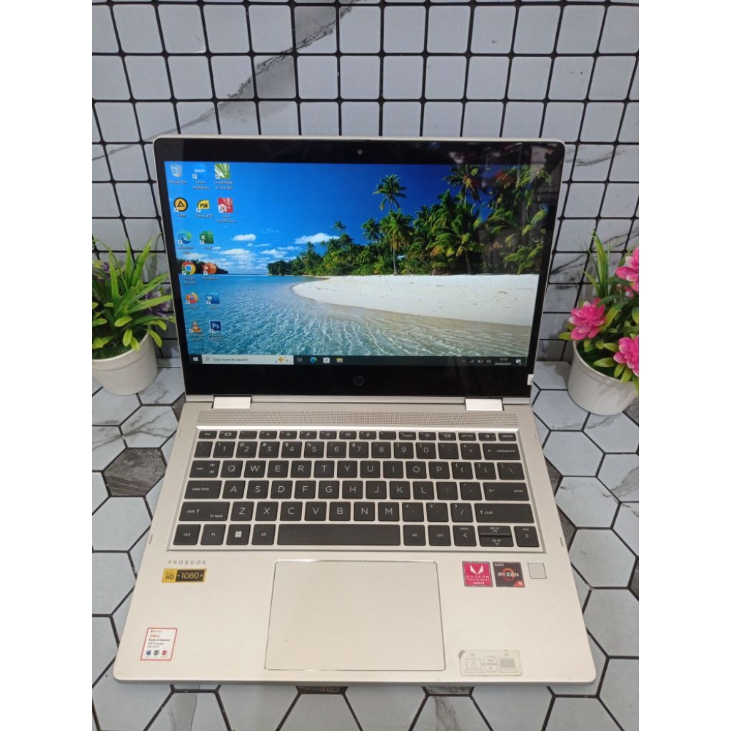 Laptop Hp ProBook x360 435 G8 Touchscreen AMD Ryzen 5 5600U RAM 8GB NVMe 256GB