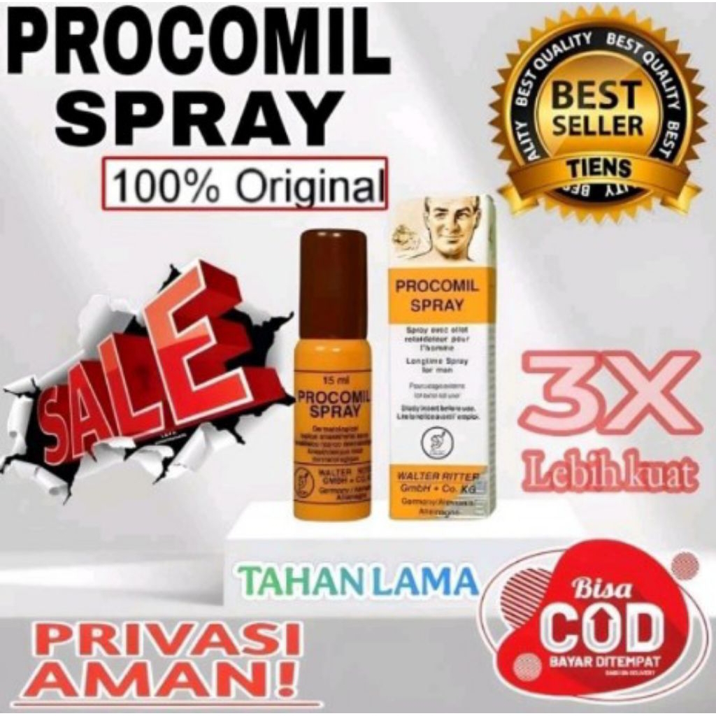 ( BISA COD ) PROKOMIL SPRAY ASLI ORIGINAL OBAT SEMPROT KUAT TAHAN LAMA